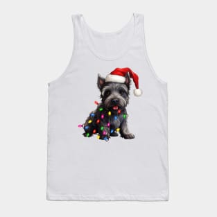 Christmas Scottish Terrier Tank Top